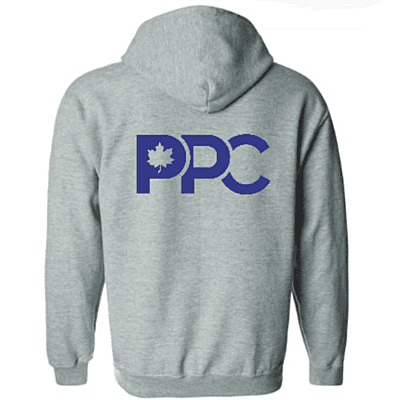 PPC Deluxe Zip Up Hoodie - Sport Grey