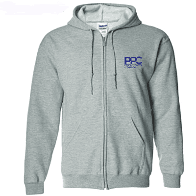 PPC Deluxe Zip Up Hoodie - Sport Grey PPC Deluxe Zip Up Hoodie - Sport Grey