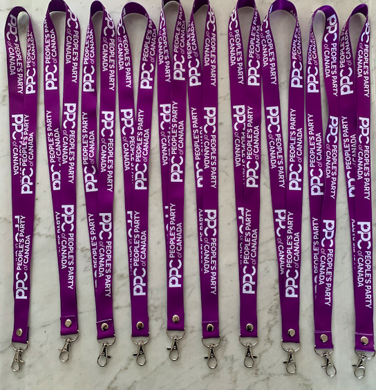 People's Party of Canada Lanyard with Card Holder / Keychain